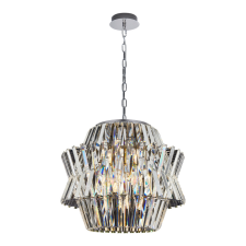 MILAGRO Prémium fém-kristály függőlámpa króm Milagro Crown Chrome (ML0402) 12xE14 világítás