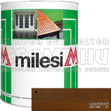 MILESI XGT 608 KÖZÉP DIÓ - MILESI VIASZOS VÉKONYLAZÚR - 1L favédőszer és lazúr