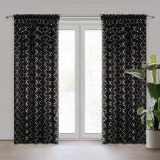  Mili sötétítő függöny Fekete 140x270 cm lakástextília