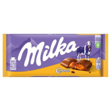 Milka alpesi tej felhasználásával készült tejcsokoládé karamellás töltelékkel 100 g csokoládé és édesség