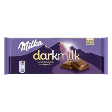 Milka Csokoládé MILKA Darkmilk étcsokoládés-tejcsokoládés 85g csokoládé és édesség