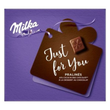 Milka Csokoládé milka justforyou praliné kakaós krémtöltelékkel 110g csokoládé és édesség