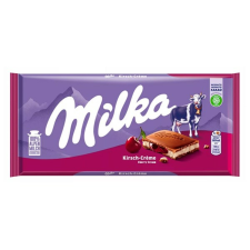Milka Csokoládé MILKA Meggyes-Krémtöltelékes 100g csokoládé és édesség