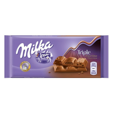 Milka Csokoládé MILKA Tripla Csokoládés 90g csokoládé és édesség