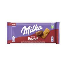 Milka táblás csokoládé Biscoff - 90g csokoládé és édesség
