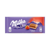 Milka táblás csokoládé eperkrémes - 100g