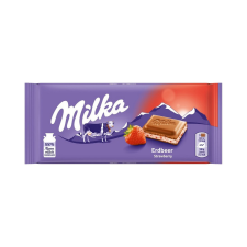 Milka táblás csokoládé eperkrémes - 100g csokoládé és édesség