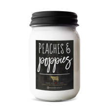 Milkhouse Candle Co. MILKHOUSE CANDLE Barack és mák illatgyertya Farmhouse Jar (368 g), gyertya