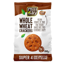 Mill Day teljes kiőrlésű kréker 4 magvas 100 g csokoládé és édesség