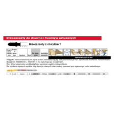 Milwaukee 4932430143 Bimetal Szúrófűrészlap - 75/2,5 mm, 5 db (4932430143) fűrészlap