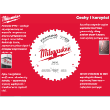 Milwaukee 4932471310 Körfűrészlap - 140x20x1,6 mm, Fogszám: 18 db (4932471310) fűrészlap