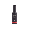  MILWAUKEE Gépi hosszú dugókulcs 1/4" 5 mm CrMo
