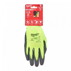 Milwaukee HI-VIS láthatósági vágásbiztos védőkesztyű, 1/A vágási szint
