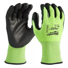 Milwaukee Milwaukee Hi-Vis Vágásbiztos kesztyű 3/C - 9/L - 1 pár (4932478132) védőkesztyű