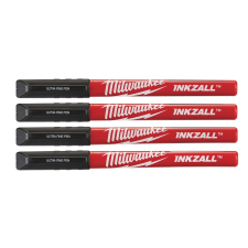 Milwaukee Milwaukee INKZALL Filctoll 0,6 mm hegyű fekete (4 darabos kiszerelés) filctoll, marker