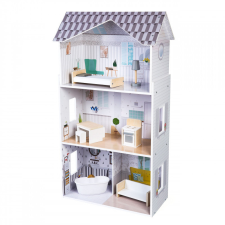 MIM-176 Fa baba ház bútorokkal Grace rezidencia ECOTOYS babaház