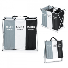 MIM-479 Ruhatartó kosár, 3 szövet kosárral, alumínium szerkezet bútor