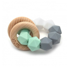 Mimijo Szilikon rágóka és dupla csörgő 2 bükkfa gyűrűs Mimijo – Claudio rágóka