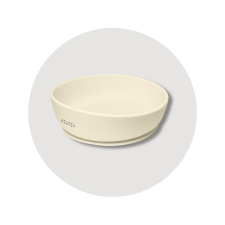 Mimijo Szilikon tányér tapadókoronggal - Mimijo/Beige babaétkészlet