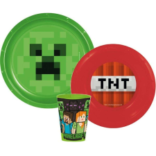 Minecraft 3 részes Minecraft étkészlet pohárral babaétkészlet