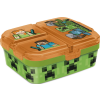 Minecraft Battle több rekeszes uzsonnás doboz, szendvicsdoboz XL