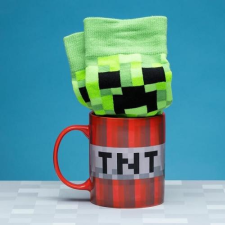  Minecraft bögre és zokni szett ajándéktárgy