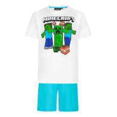 Minecraft Creeper and Zombies rövid ujjú pizsama, 116-os méret