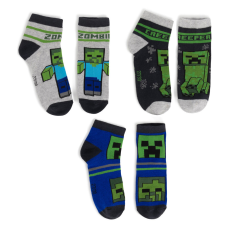 Minecraft Creeper és Zombie zokni, 31/34-es méret