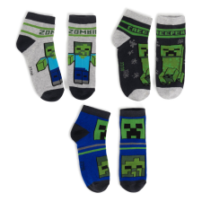 Minecraft Creeper és Zombie zokni, 35/38-as méret gyerek zokni