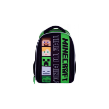  Minecraft ergonomikus iskolatáska, hátizsák - 1 rekeszes, mellpánttal - Time to mine (501022001) iskolatáska