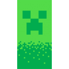 Minecraft fürdőlepedő, strand törölköző Digital Creeper 70*140cm babatörülköző, kifogó