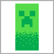 Minecraft fürdőlepedő, strand törölköző Digital Creeper 70*140cm
JFK103397 lakástextília