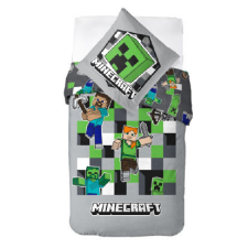 Minecraft Grey ágyneműhuzat 140×200cm, 70×90 cm lakástextília