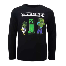 Minecraft gyerek hosszú ujjú póló felső creeper dark 10 év gyerek póló