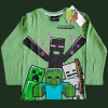 Minecraft gyerek hosszú ujjú póló- zöld 116