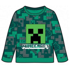 Minecraft gyerek kötött pulóver 8év