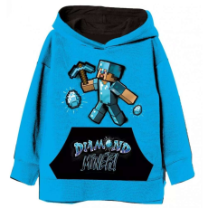 Minecraft gyerek pulóver kék 10év