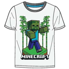 Minecraft gyerek rövid póló fehér 12év gyerek póló