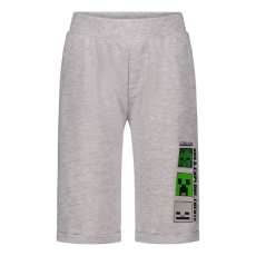 Minecraft Gyermek rövidnadrág, Build Explore Create, 152 cm, 12 év, Szürke