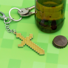 Minecraft kard kulcstartó és sörnyitó kulcstartó