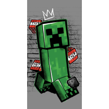 Minecraft Metro Art Creeper fürdőlepedő, strand törölköző 70x140cm babatörülköző, kifogó