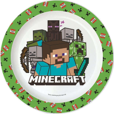 Minecraft mikrozható műanyag lapostányér babaétkészlet