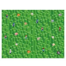 Minecraft mintás asztalterítő 65x50cm, Playworld party kellék