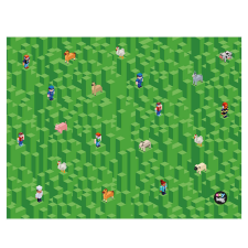  Minecraft mintás asztalterítő 65x50cm, Playworld party kellék