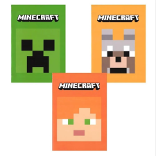 Minecraft Notebook A4 Minecraft Pixel 40 lap, 3 féle, Szortiment füzet