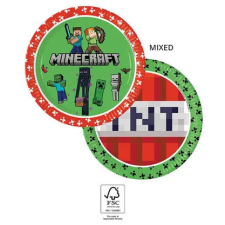Minecraft papírtányér 8 db-os 23 cm FSC party kellék