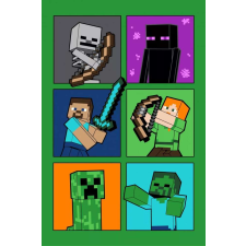Minecraft polár takaró Fight Badges 100x150cm lakástextília