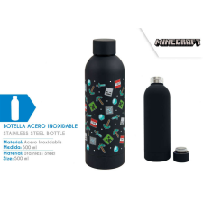 Minecraft rozsdamentes acél flakon 500 ml 500 ml babaétkészlet