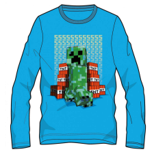 Minecraft sötétben világító gyerek hosszú ujjú póló, felső 10 év gyerek póló