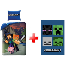 Minecraft Steve and Alex ágyneműhuzat és polár takaró szett lakástextília